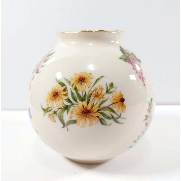 LENOX Globe Vase 1995 "The Constitution" Limited Addition Floral Made In The USA - Picture 2 of 4